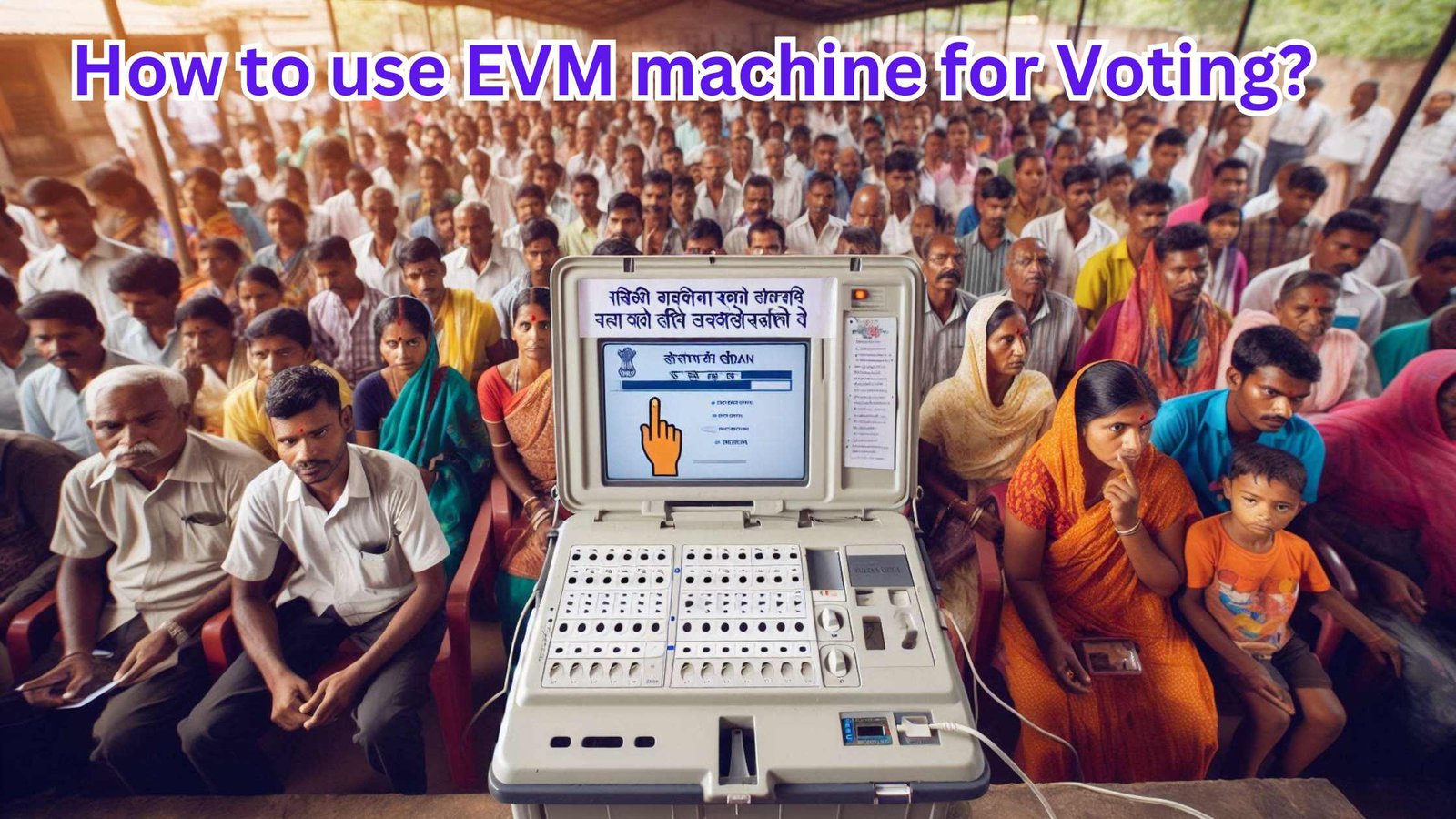 how to use evm machine for voting